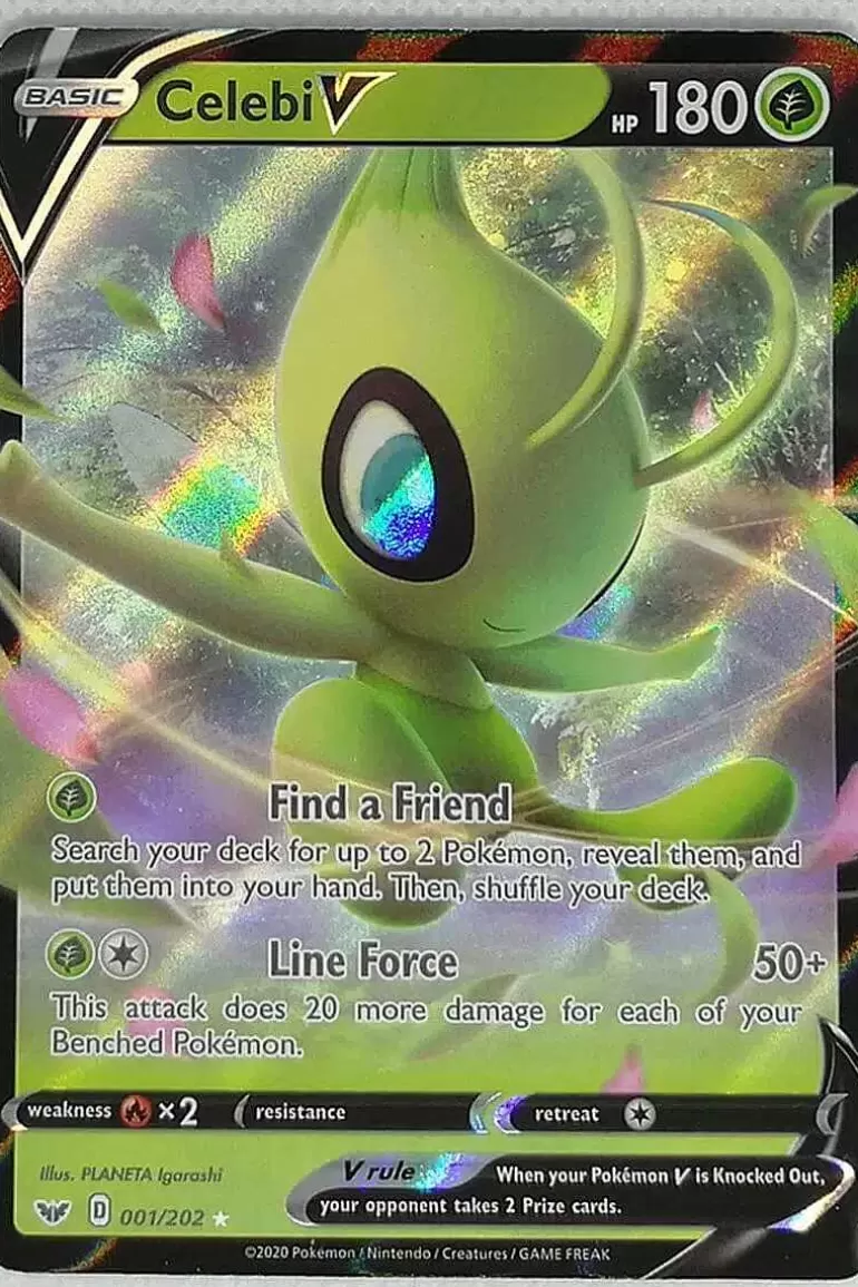 Pocket Monster Pokémon Kort-Celebi V 001/202