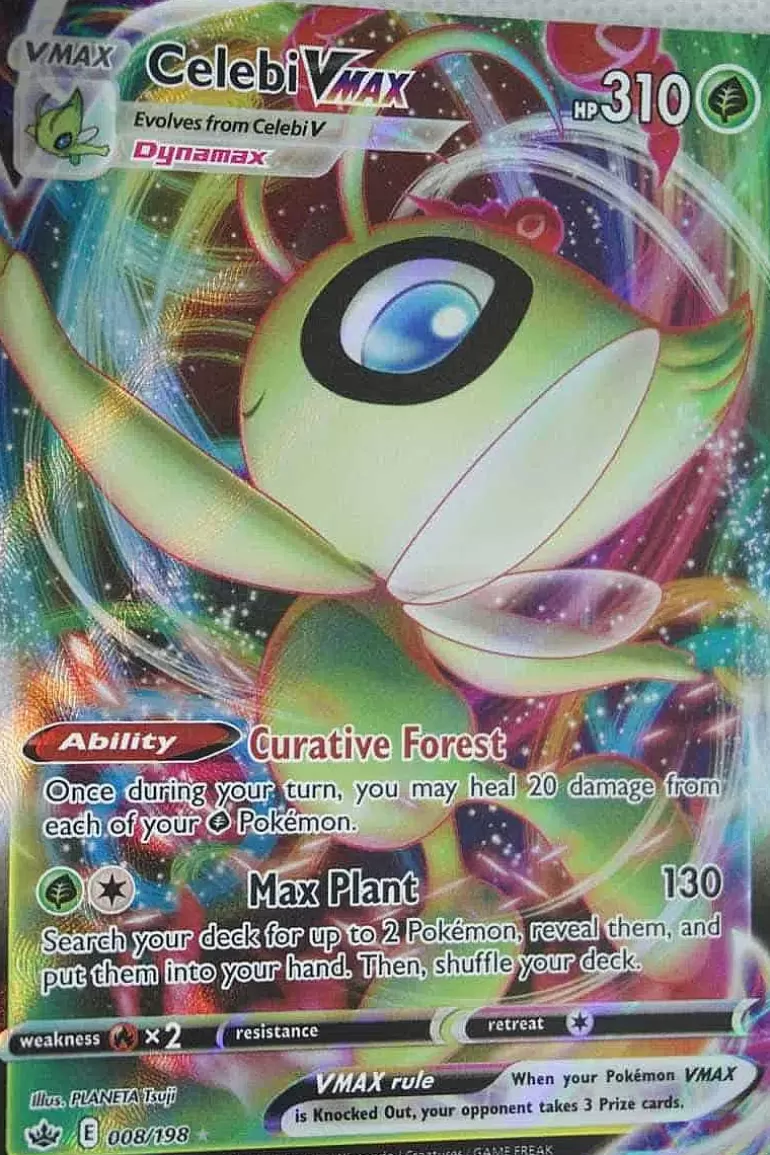Pocket Monster Pokémon Kort-Celebi Vmax 008/198