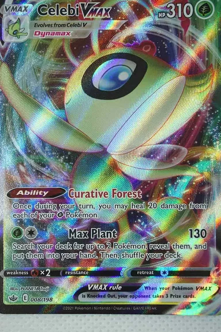 Pocket Monster Pokémon Kort-Celebi Vmax 008/198