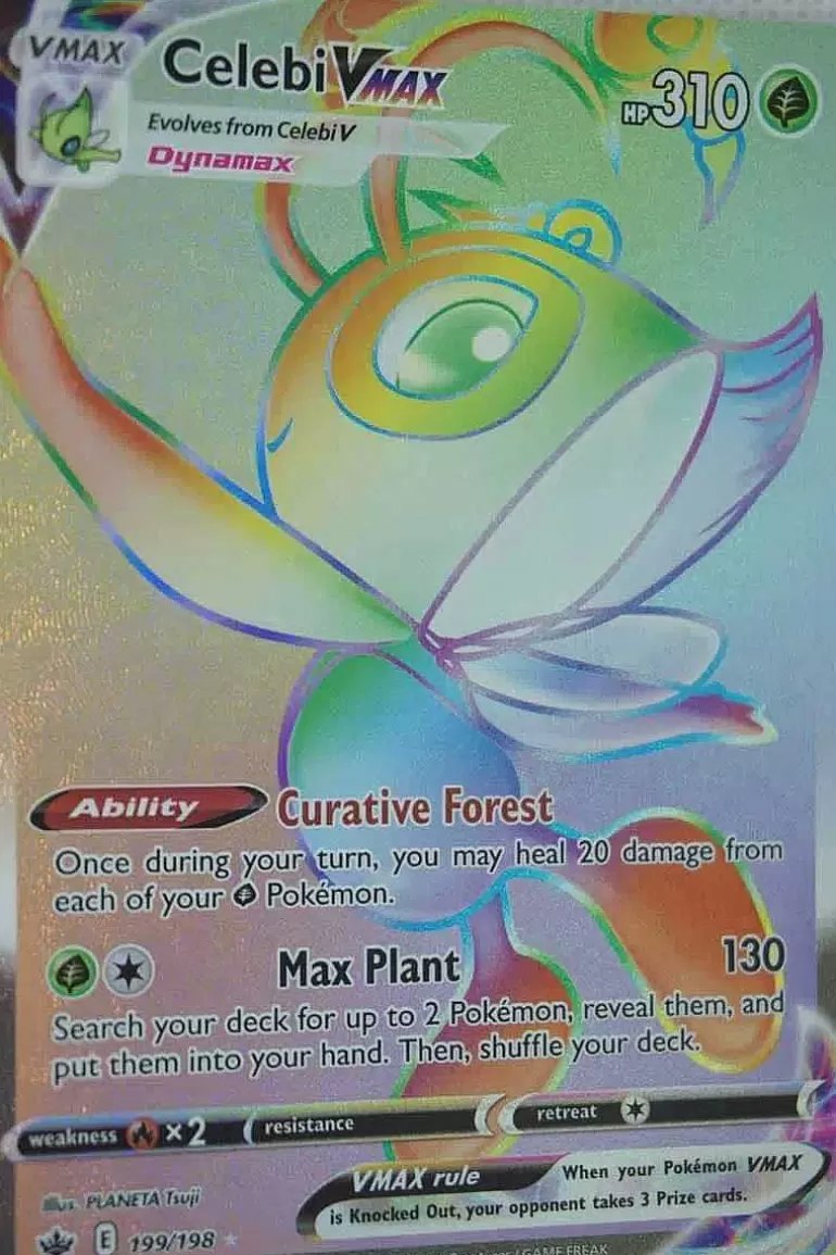 Pocket Monster Pokémon Kort-Celebi Vmax 199/198 Hyper Rare