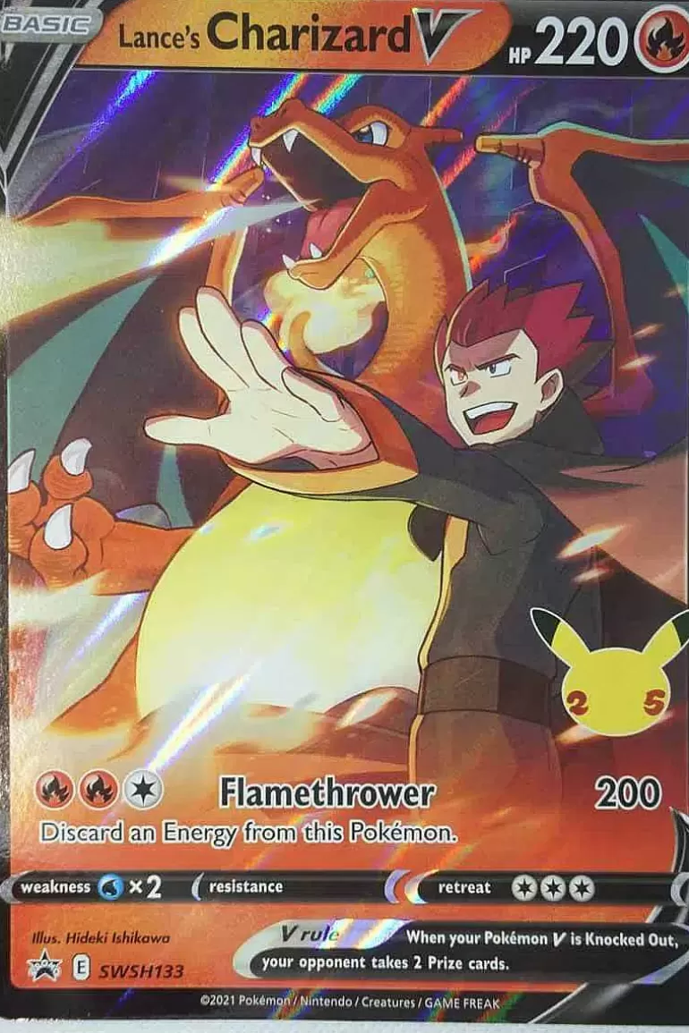 Pocket Monster Pokémon Kort-Celebrations Lance'S Charizard V Stor