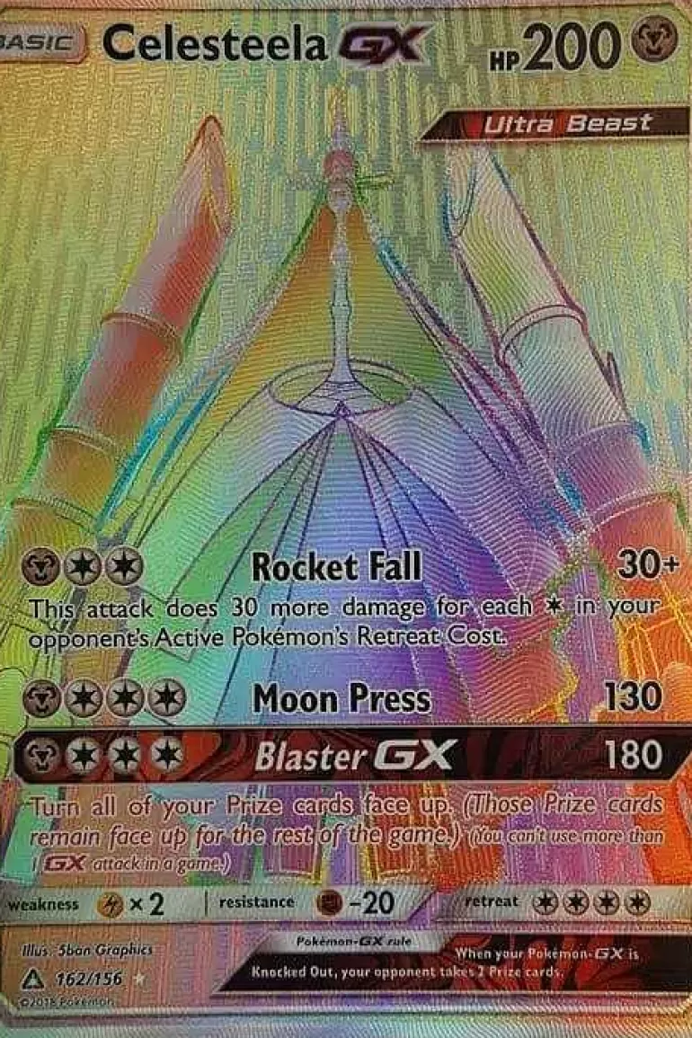 Pocket Monster Pokémon Kort-Celesteela Gx 162/156 Hyper Rare
