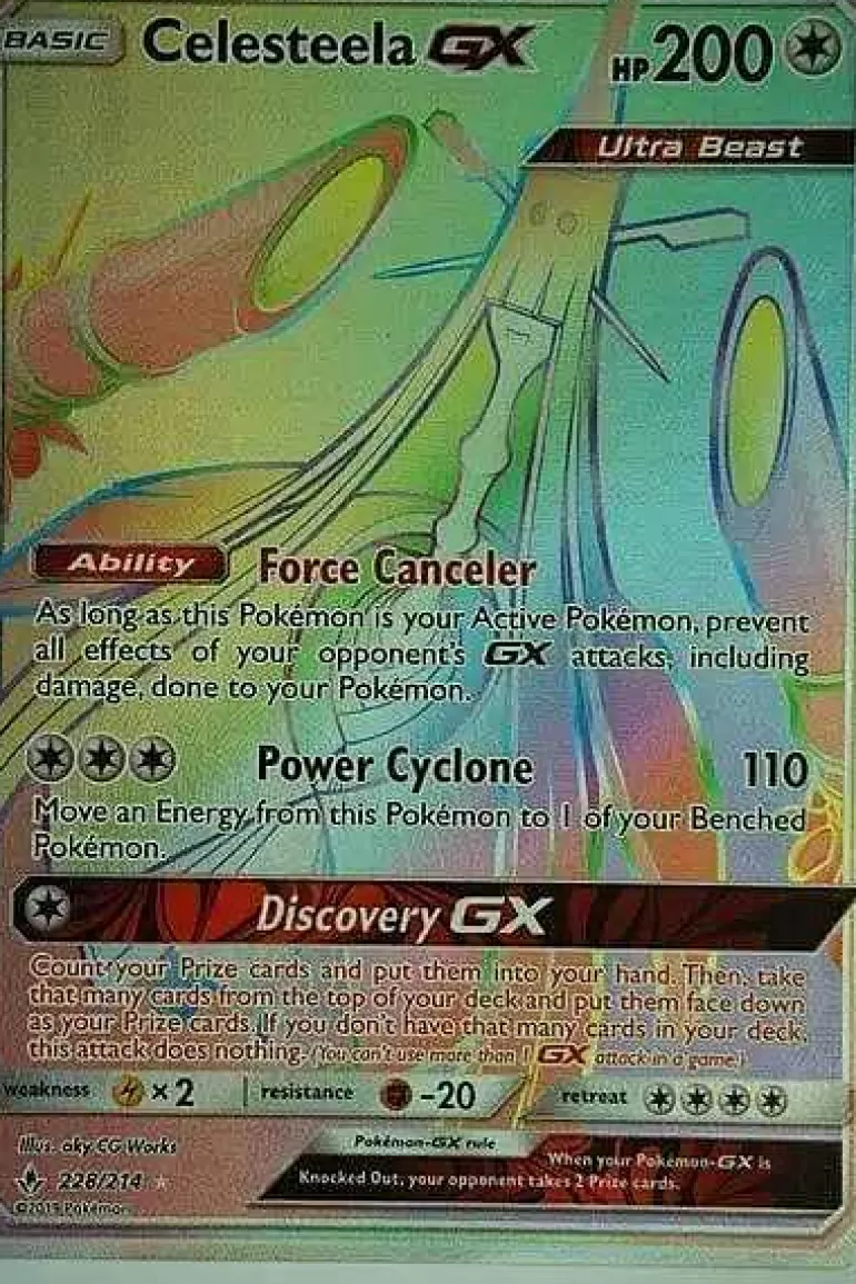 Pocket Monster Pokémon Kort-Celesteela Gx 228/214 Hyper Rare