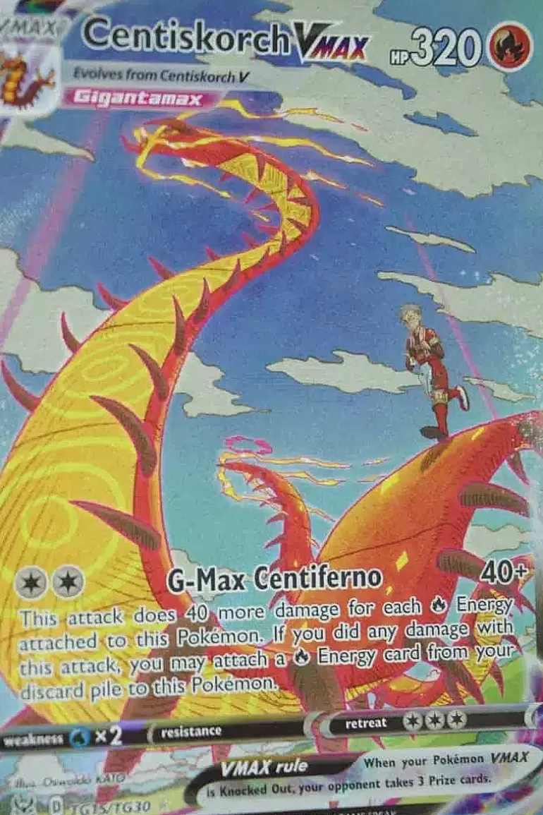 Pocket Monster Pokémon Kort-Centiskorch Vmax Tg15/Tg30
