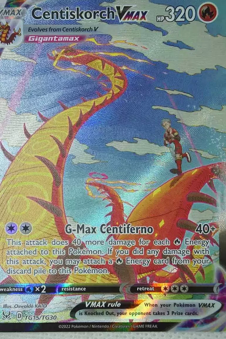 Pocket Monster Pokémon Kort-Centiskorch Vmax Tg15/Tg30