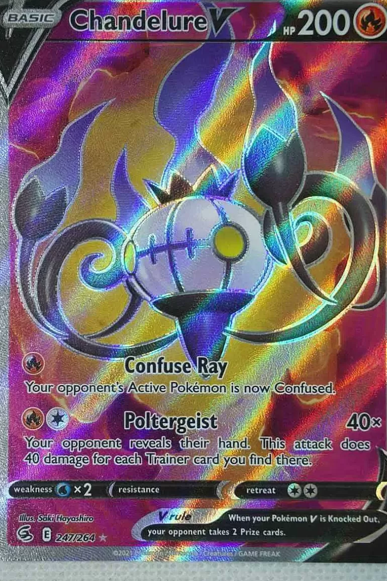 Pocket Monster Pokémon Kort-Chandelure V 247/264 Full Art