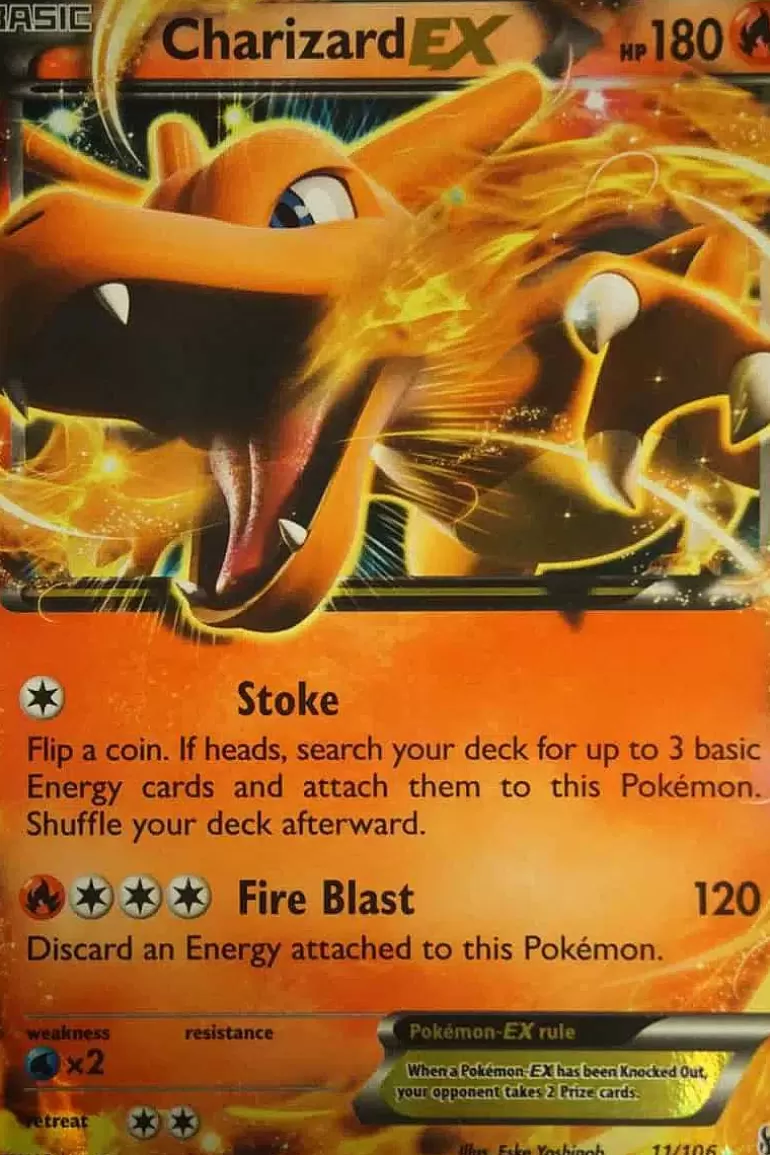Pocket Monster Pokémon Kort-Charizard Ex 11/106