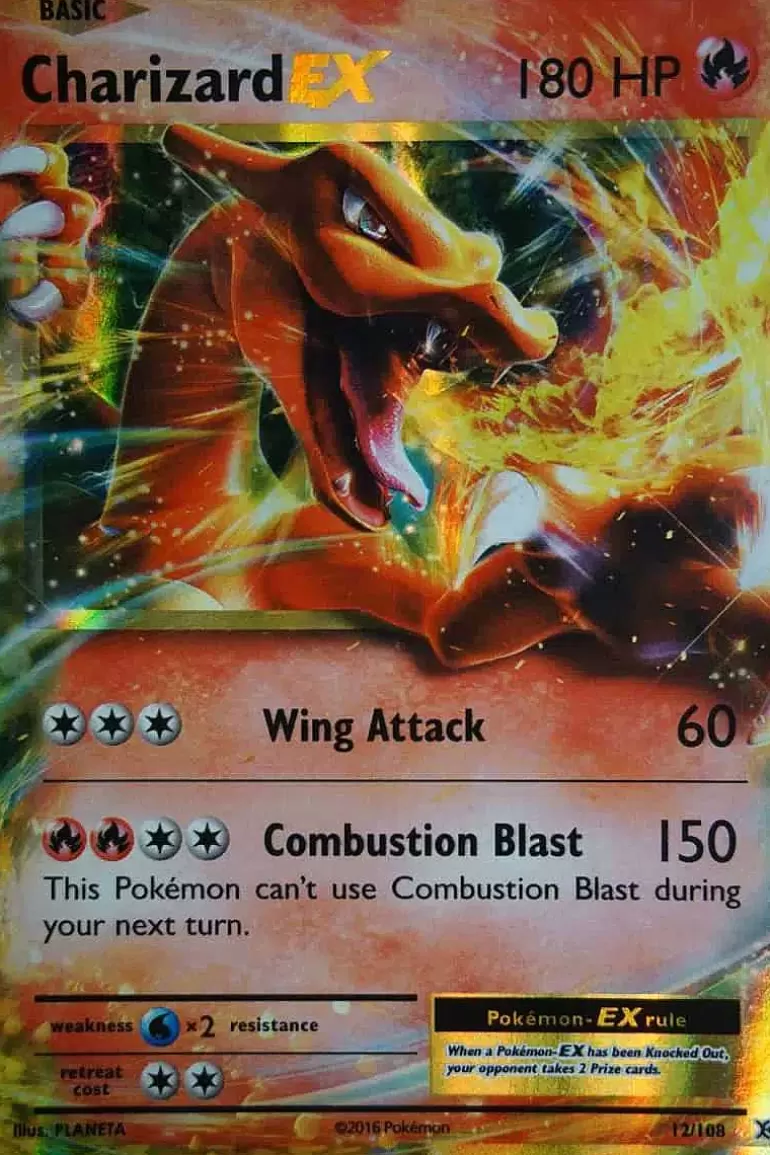 Pocket Monster Pokémon Kort-Charizard Ex 12/108