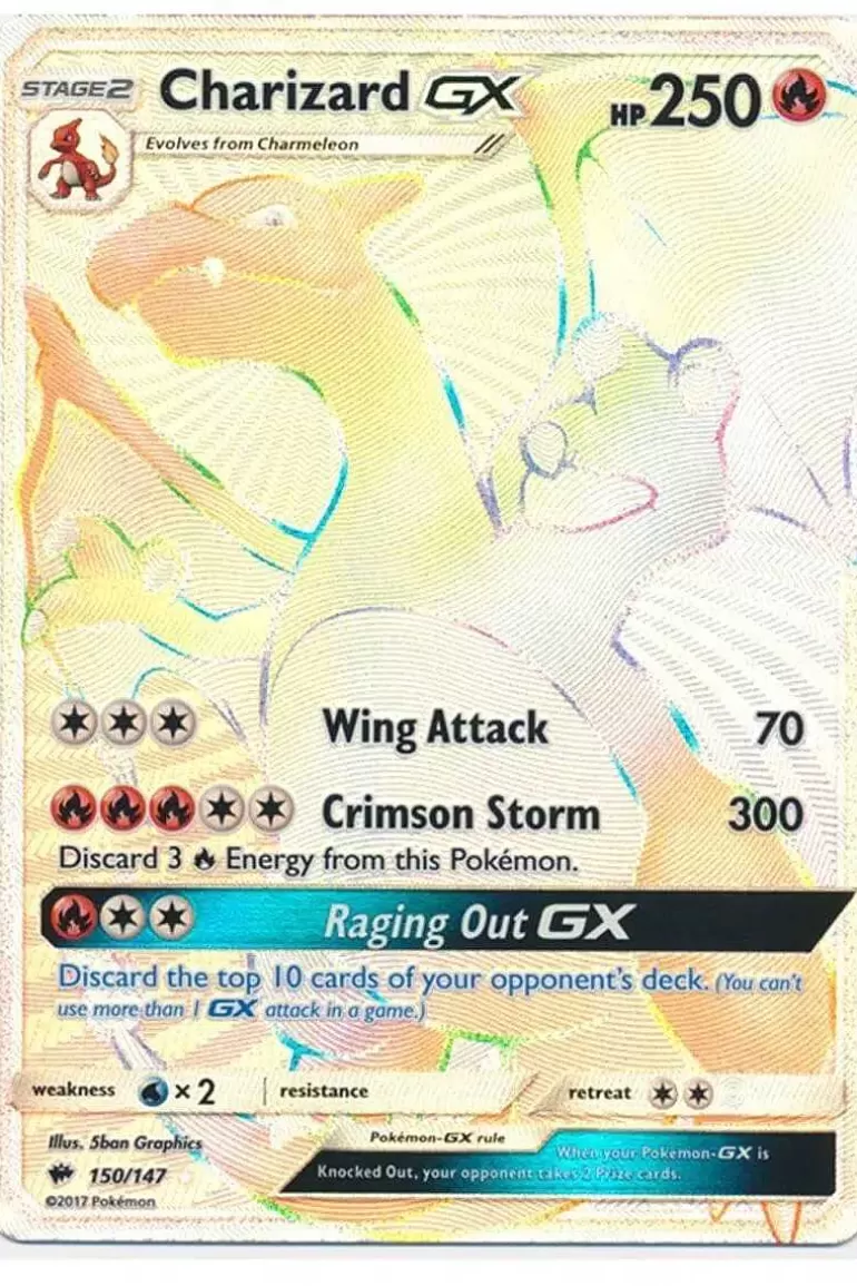 Pocket Monster Pokémon Kort-Charizard Gx 150/147 Hyper Rare
