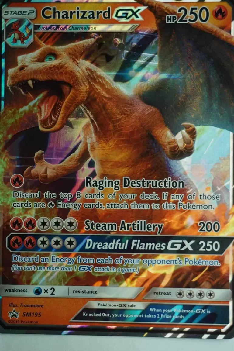 Pocket Monster Pokémon Kort-Charizard Gx Sm195 Stor