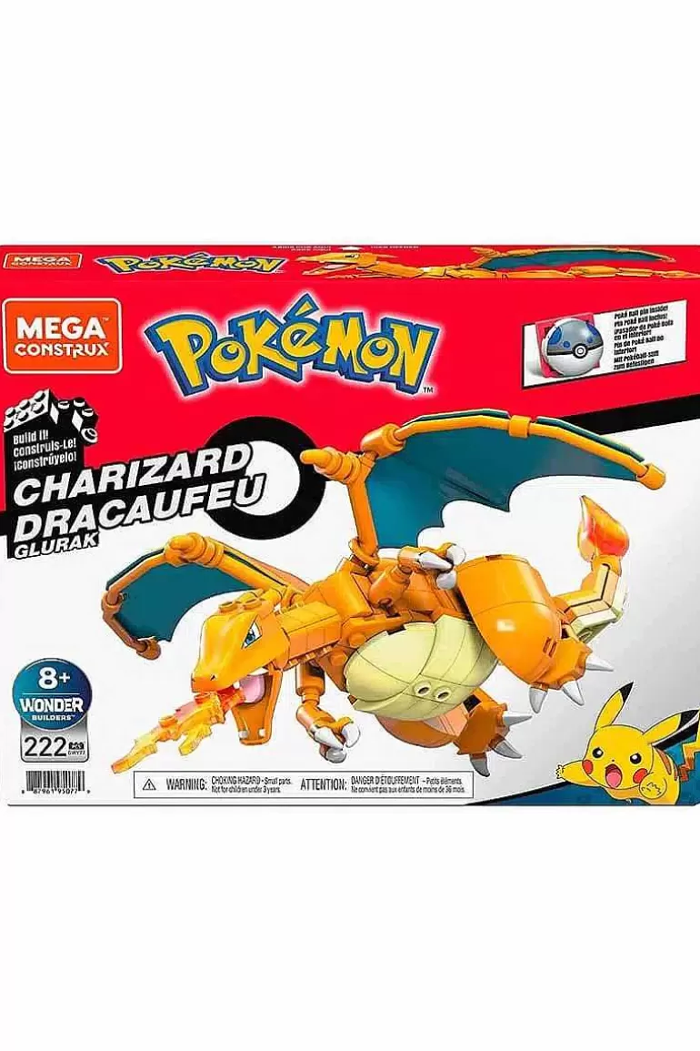 Pocket Monster Pokémon Figurer-Charizard Mega Construx Figur