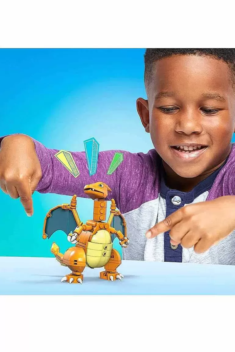 Pocket Monster Pokémon Figurer-Charizard Mega Construx Figur