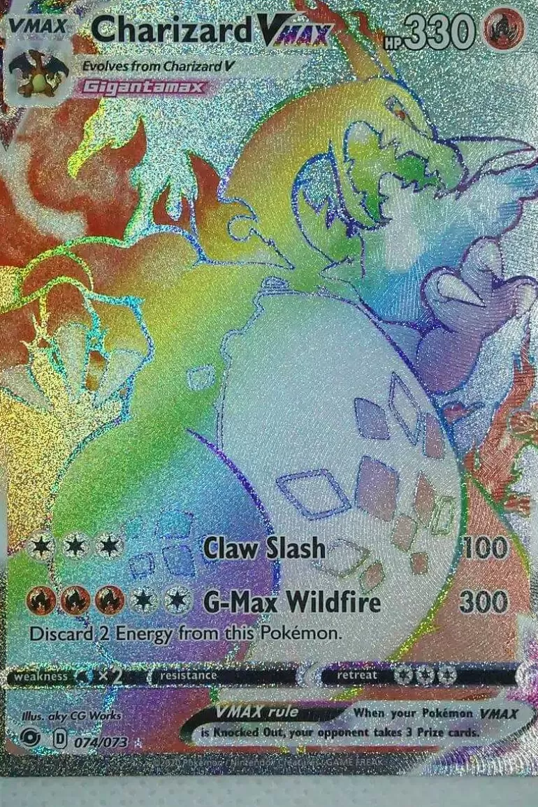 Pocket Monster Pokémon Kort-Charizard Vmax 074/073 Hyper Rare