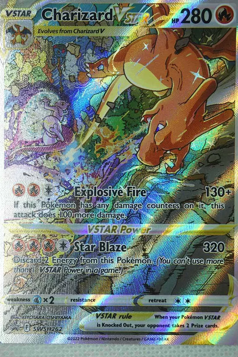 Pocket Monster Pokémon Kort-Charizard Vstar Swsh262 Alternate Art