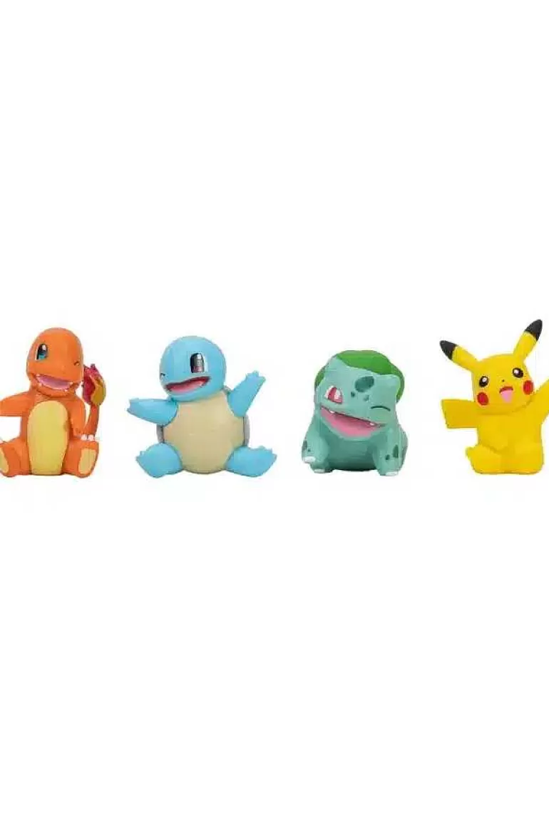 Pocket Monster Pokémon Figurer-Charmander, Squirtle, Bulbasaur Og Pikachu Figurer
