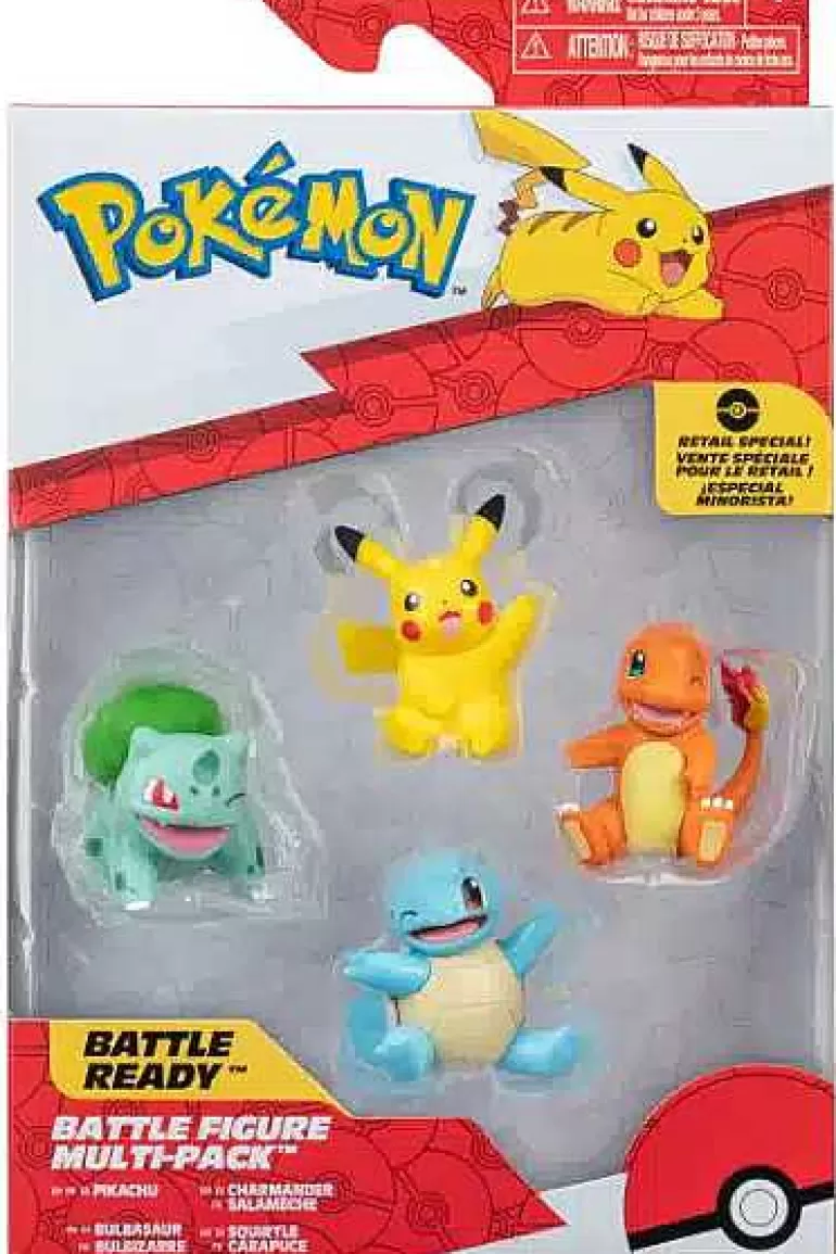 Pocket Monster Pokémon Figurer-Charmander, Squirtle, Bulbasaur Og Pikachu Figurer