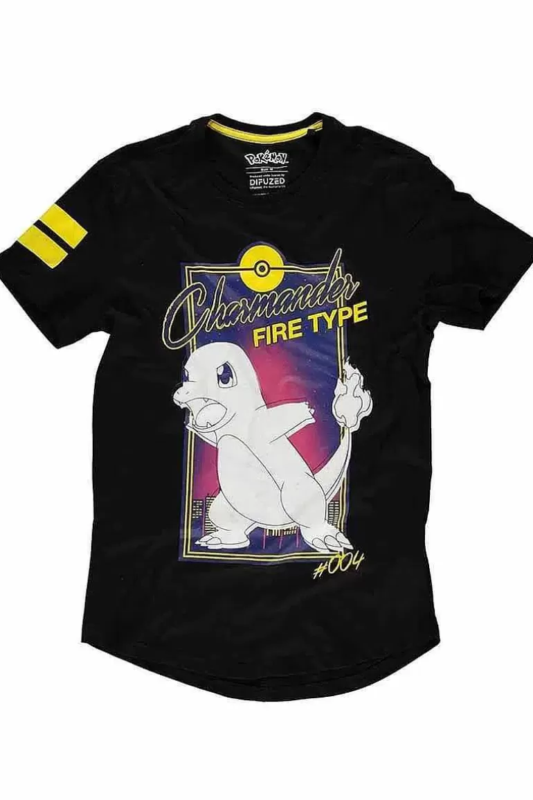 Pocket Monster Pokémon Til Børneværelset-Charmander T Shirt I Medium