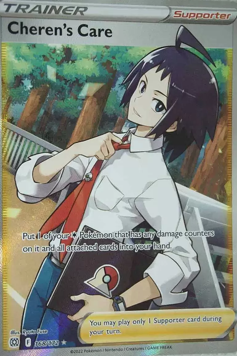 Pocket Monster Pokémon Kort-Cheren'S Care 168/172 Full Art