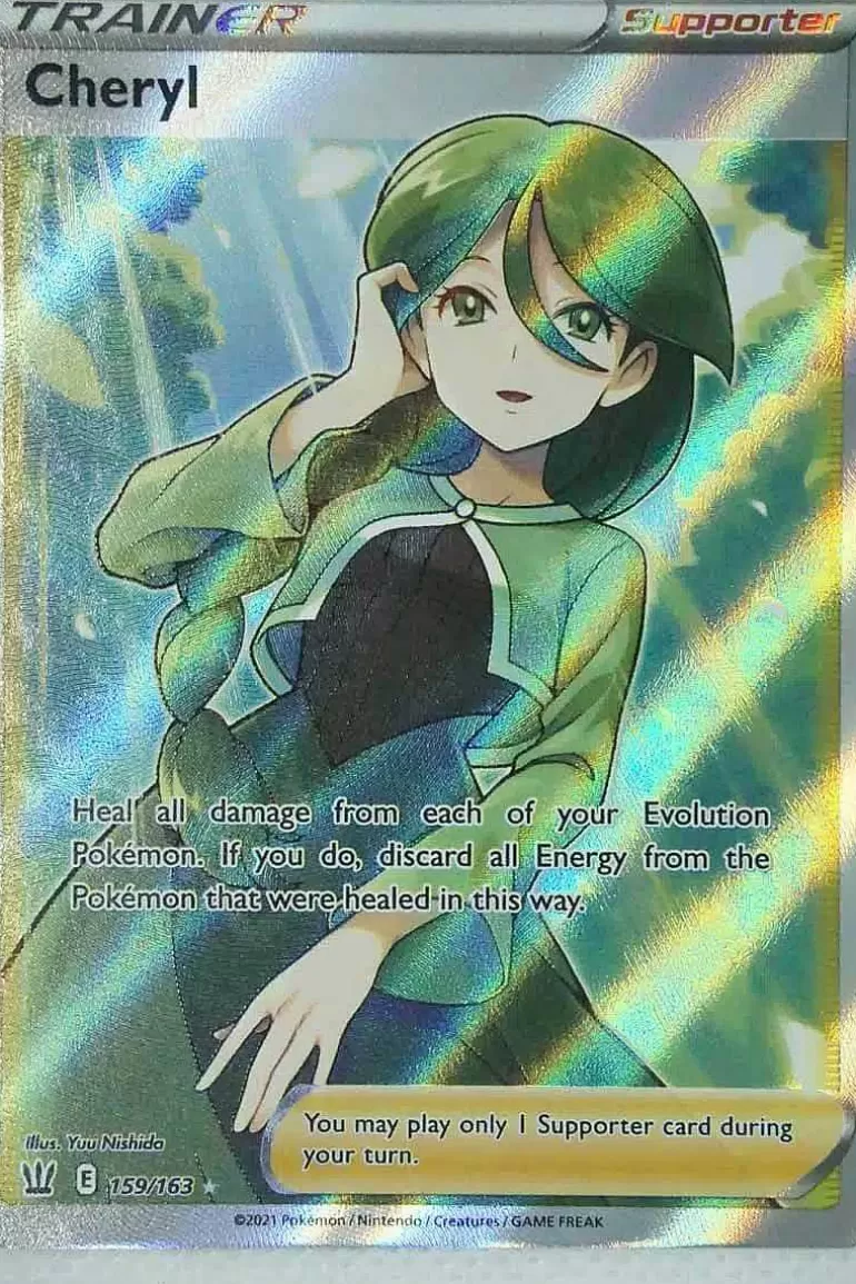 Pocket Monster Pokémon Kort-Cheryl 159/163 Full Art