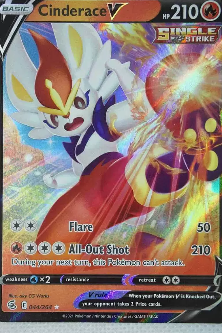 Pocket Monster Pokémon Kort-Cinderace V 44/264