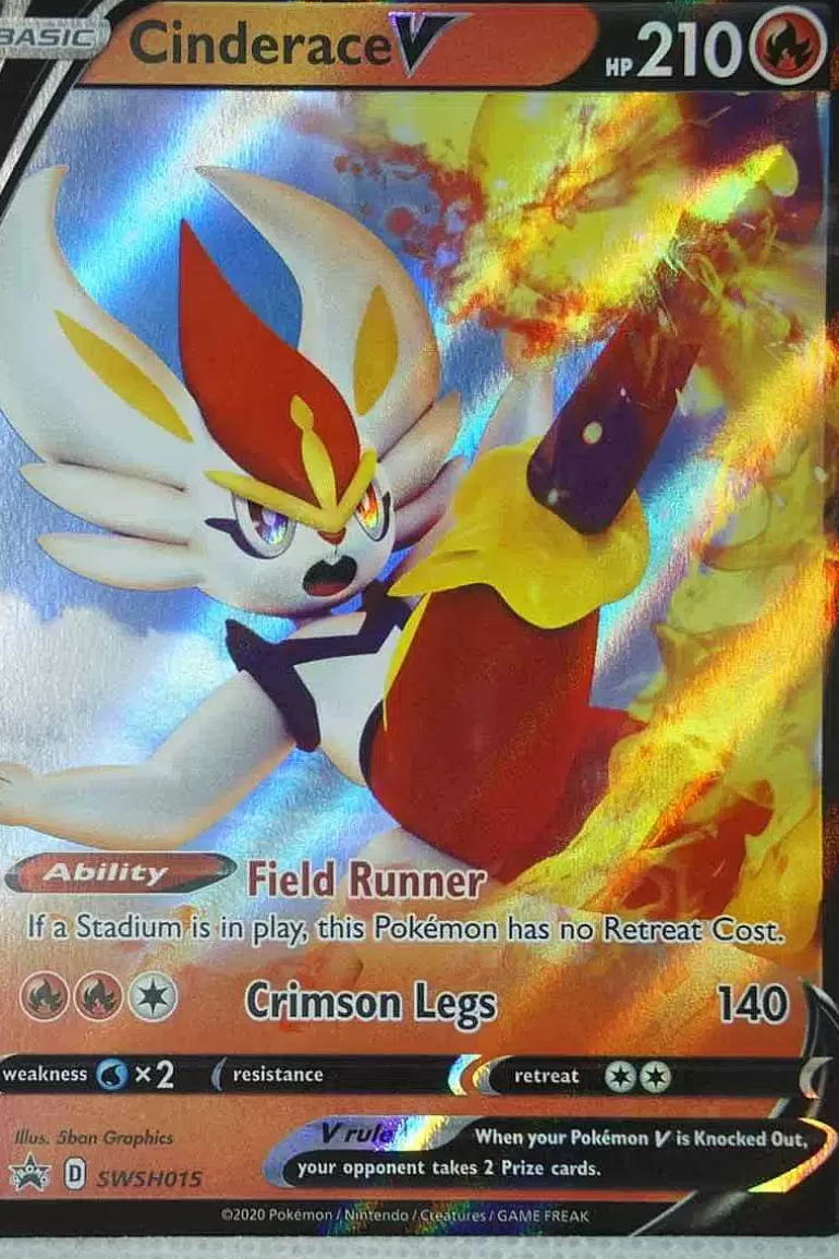 Pocket Monster Pokémon Kort-Cinderace V Swsh015
