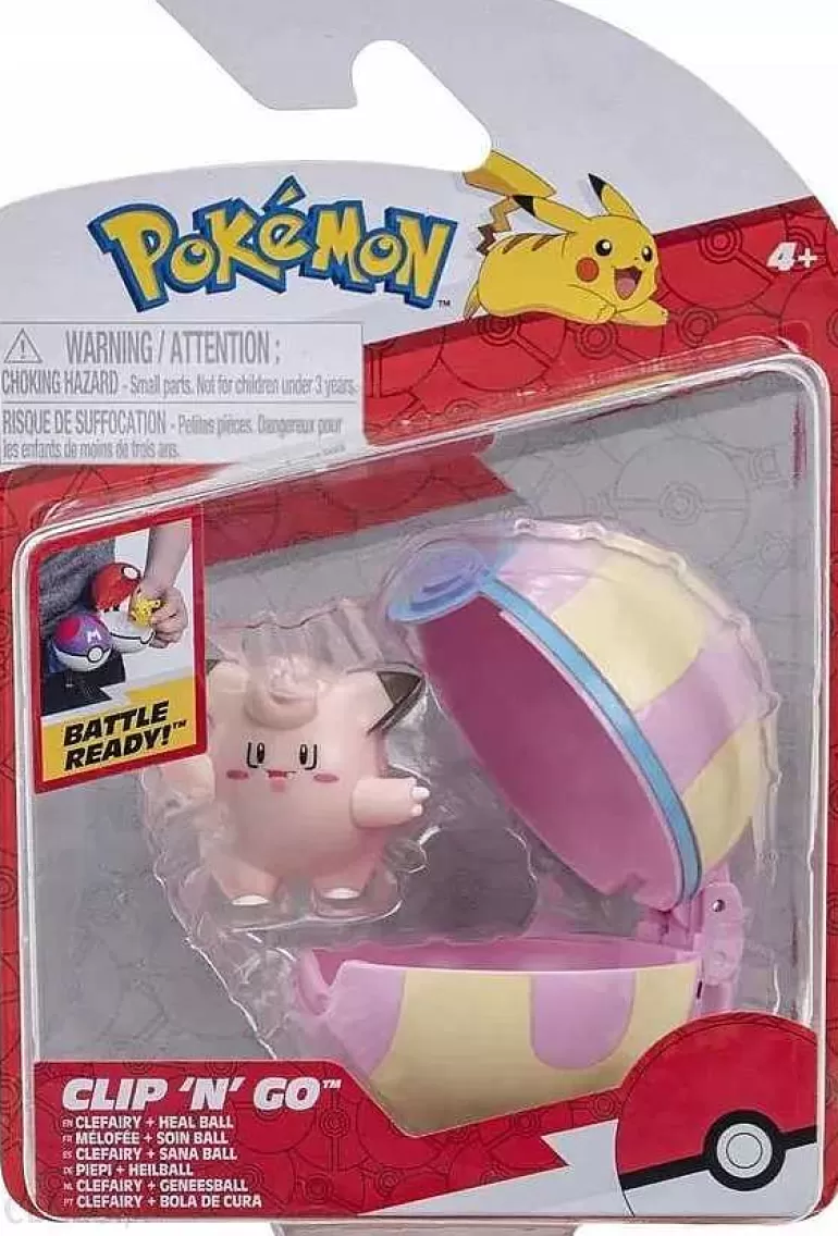 Pocket Monster Pokémon Figurer-Clefairy Og Poke Ball