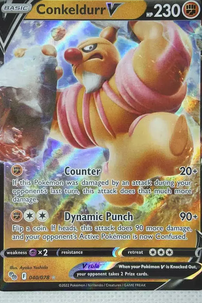 Pocket Monster Pokémon Kort-Conkeldurr V 040/078