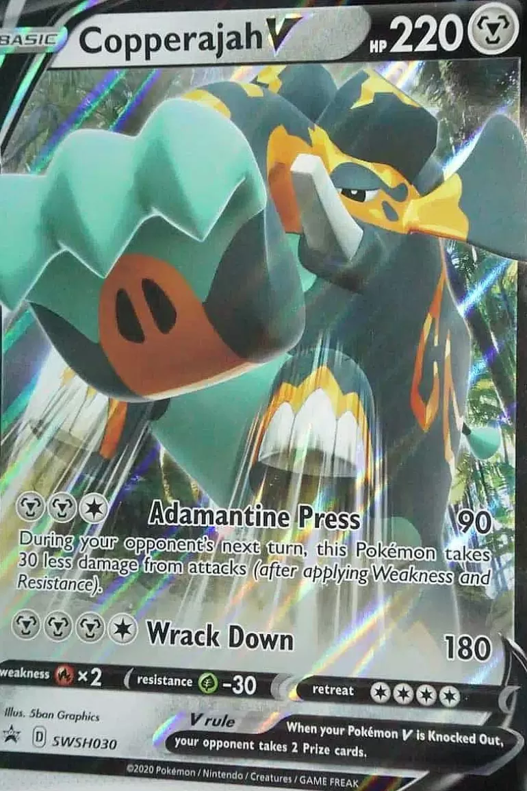 Pocket Monster Pokémon Kort-Copperajah V Swsh030
