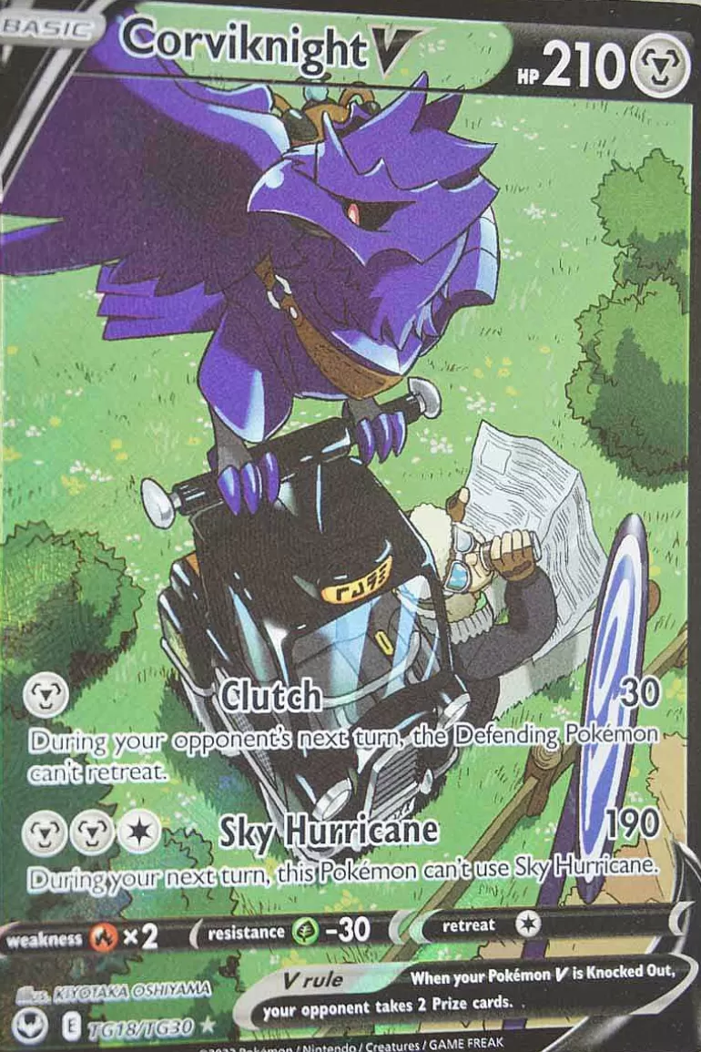 Pocket Monster Pokémon Kort-Corviknight V Tg18/Tg30
