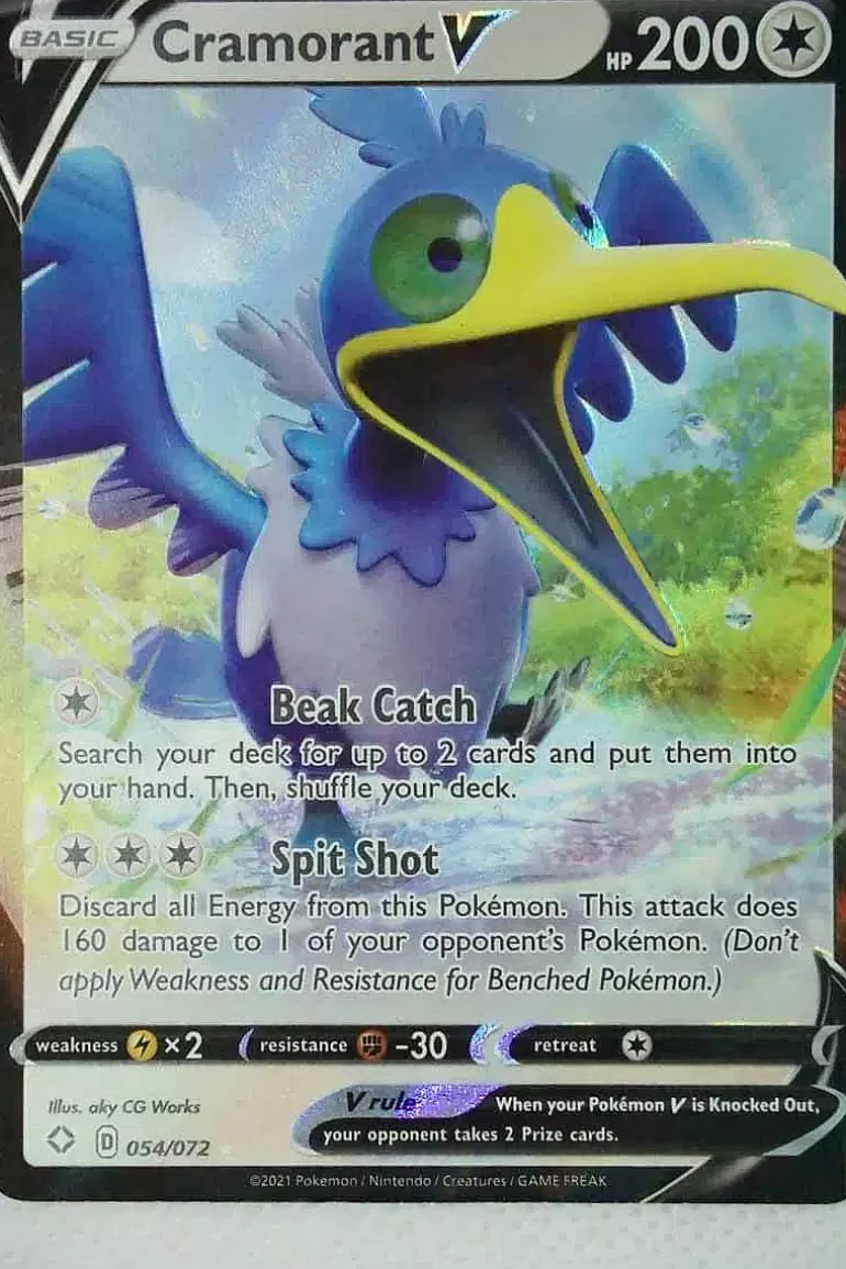 Pocket Monster Pokémon Kort-Cramorant V 054/072