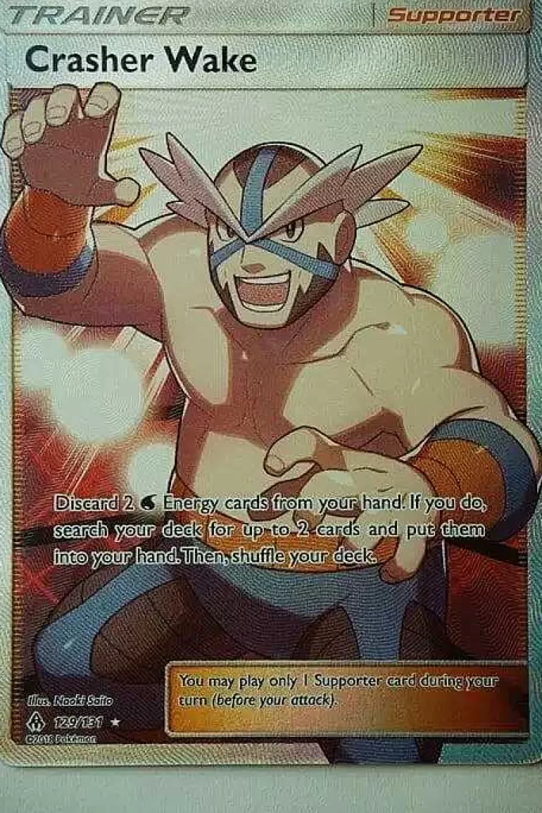 Pocket Monster Pokémon Kort-Crasher Wake 129/131 Full Art