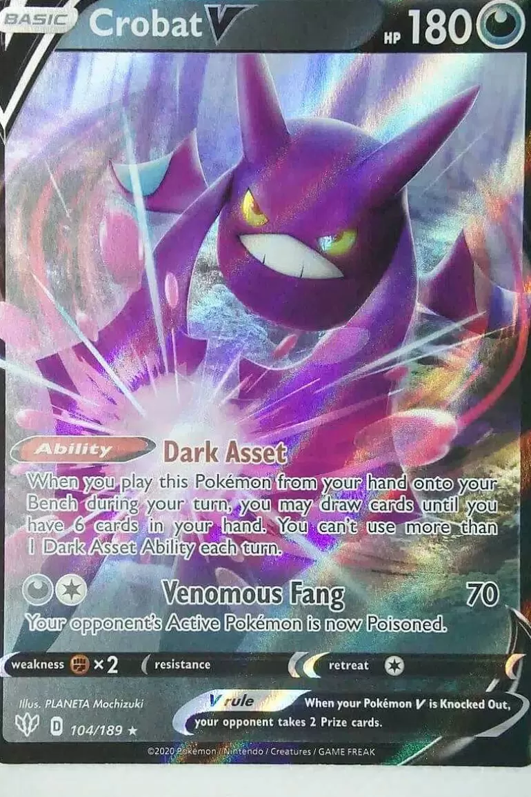 Pocket Monster Pokémon Kort-Crobat V 104/189