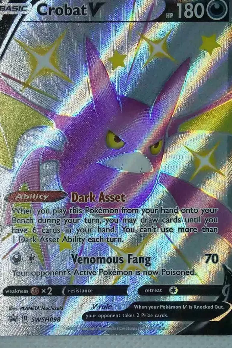 Pocket Monster Pokémon Kort-Crobat V Swsh098 Shiny Promo