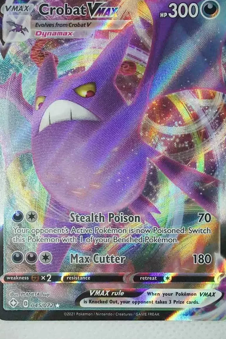 Pocket Monster Pokémon Kort-Crobat Vmax 045/072
