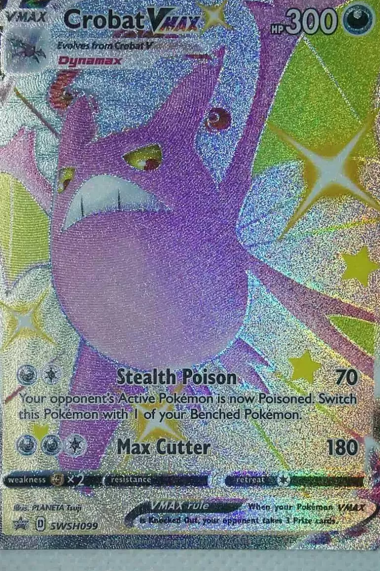 Pocket Monster Pokémon Kort-Crobat Vmax Swsh099 Shiny Promo