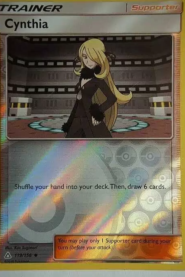 Pocket Monster Pokémon Kort-Cynthia 119/156 Reverse Holo