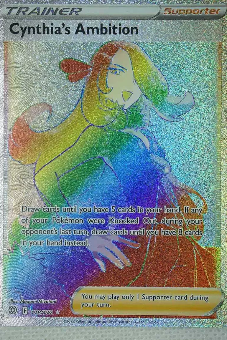 Pocket Monster Pokémon Kort-Cynthia'S Ambition 178/172 Hyper Rare