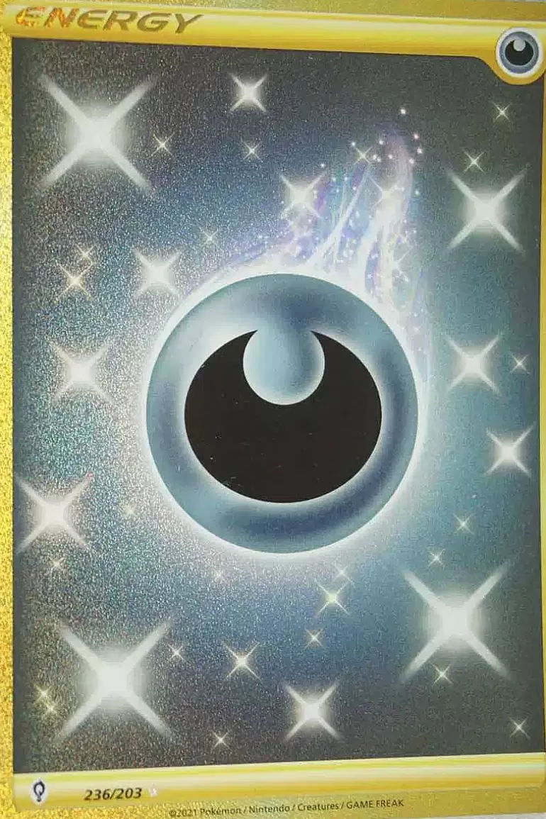 Pocket Monster Pokémon Kort-Darkness Energy 236/203 Secret Rare