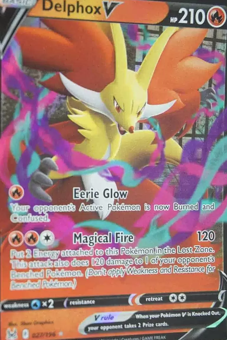 Pocket Monster Pokémon Kort-Delphox V 027/196