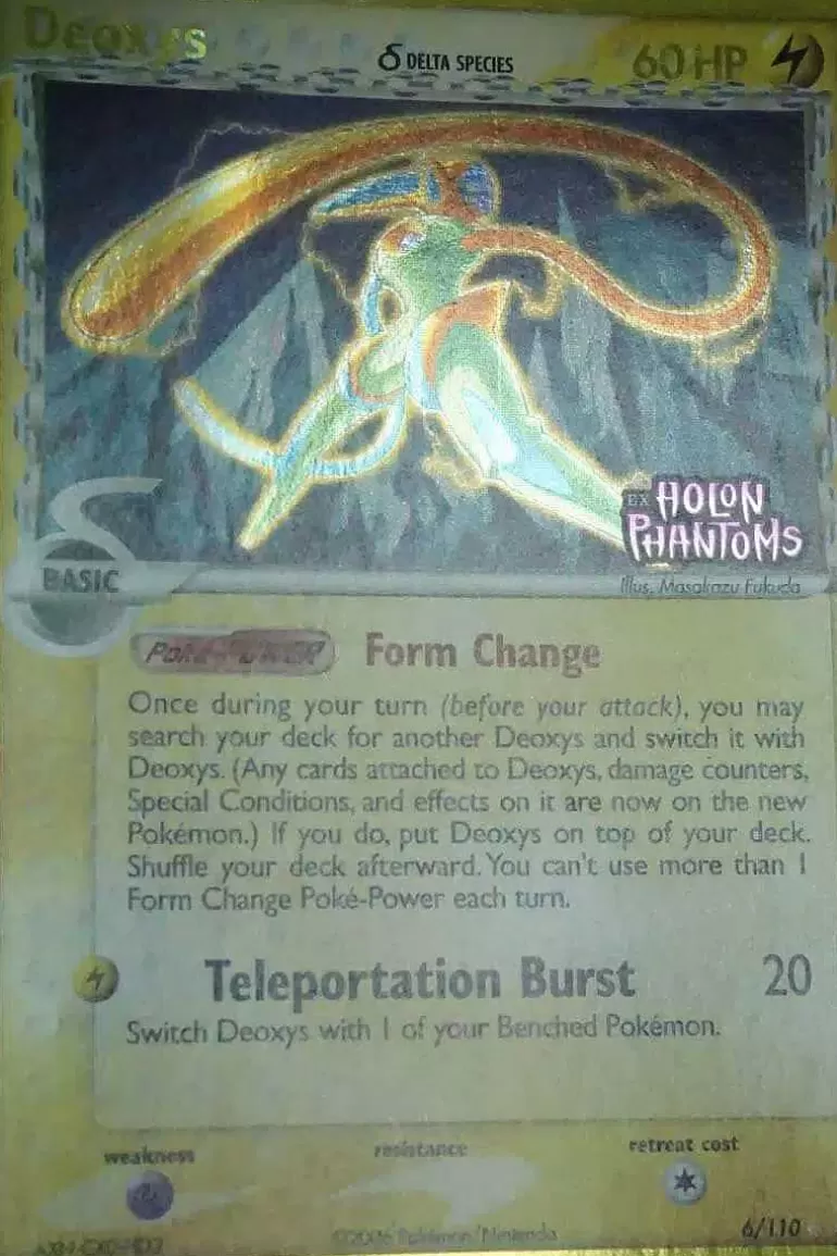 Pocket Monster Pokémon Kort-Deoxys (Speed)(Delta Species) 6/110 Reverse Holo