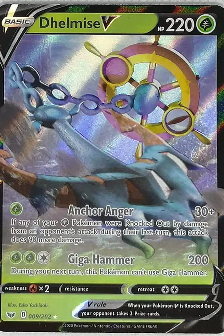 Pocket Monster Pokémon Kort-Dhelmise V 009/202
