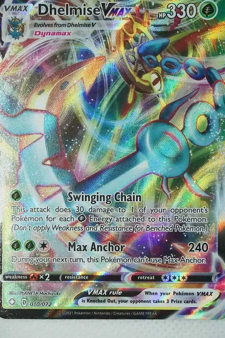 Pocket Monster Pokémon Kort-Dhelmise Vmax 010/072