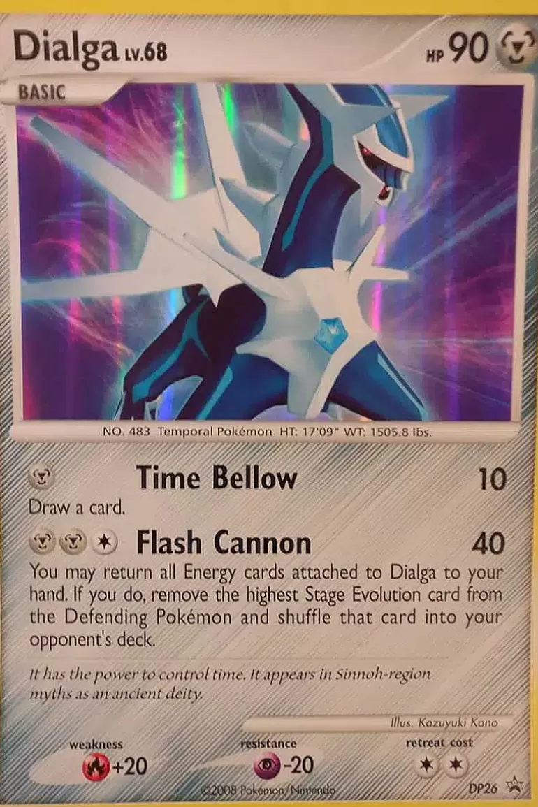 Pocket Monster Pokémon Kort-Dialga Dp26 Stor