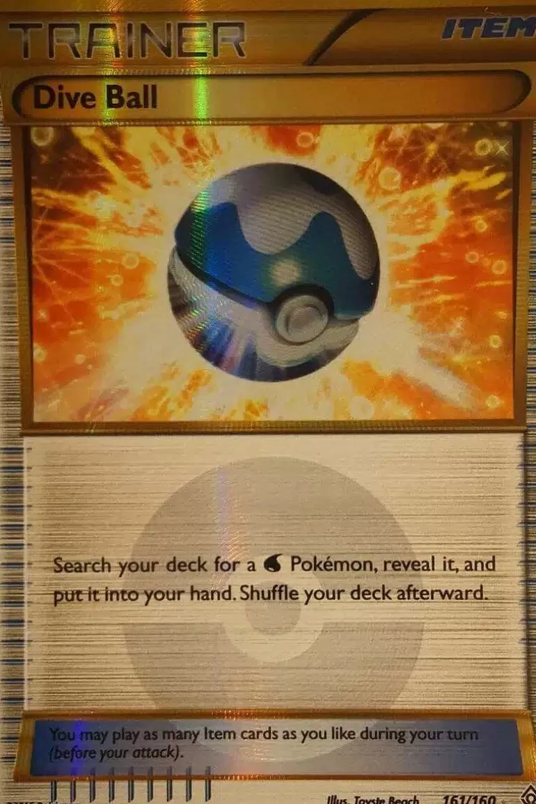 Pocket Monster Pokémon Kort-Dive Ball 161/160 Secret Rare