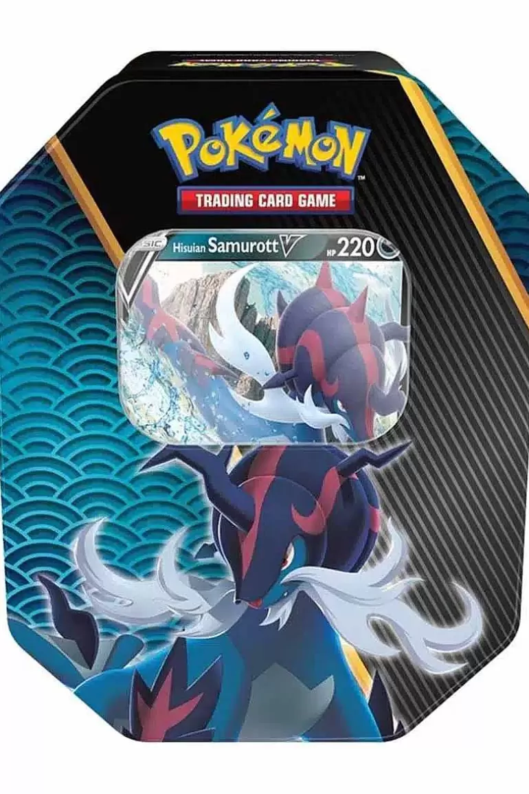 Pocket Monster Pokémon Kort-Divergent Powers Tin Med Hisuian Samurott V