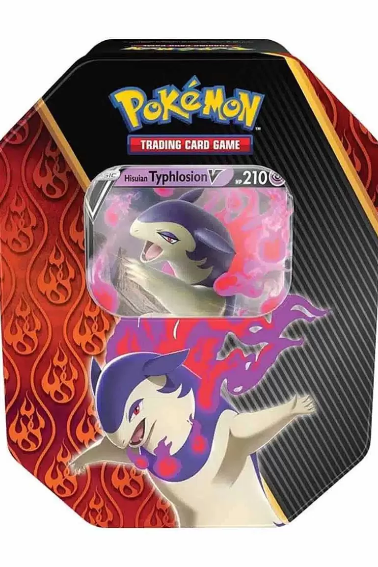 Pocket Monster Pokémon Kort-Divergent Powers Tin Med Hisuian Typhlosion V