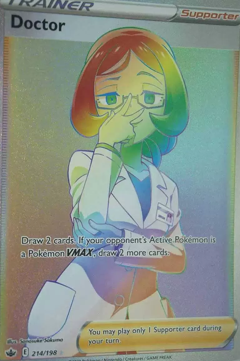Pocket Monster Pokémon Kort-Doctor 214/198 Hyper Rare