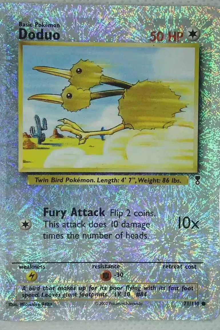 Pocket Monster Pokémon Kort-Doduo 71/110 Special Holo Edition Brugt