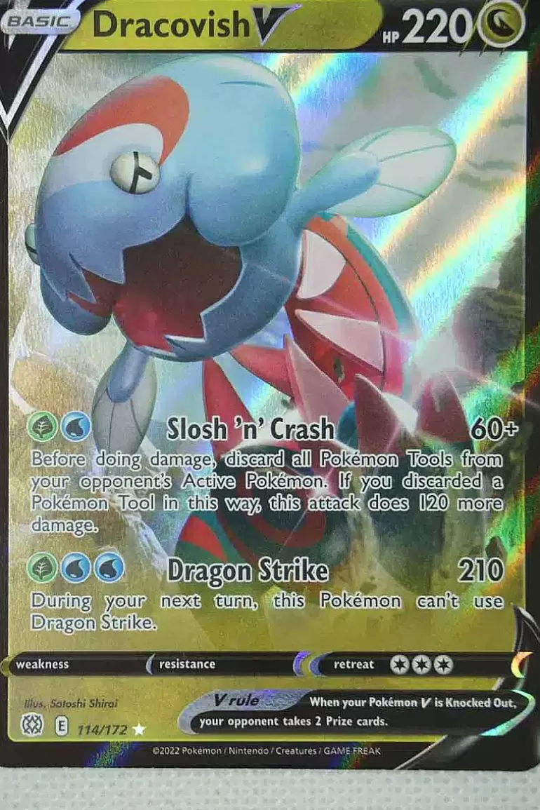 Pocket Monster Pokémon Kort-Dracovish V 114/172