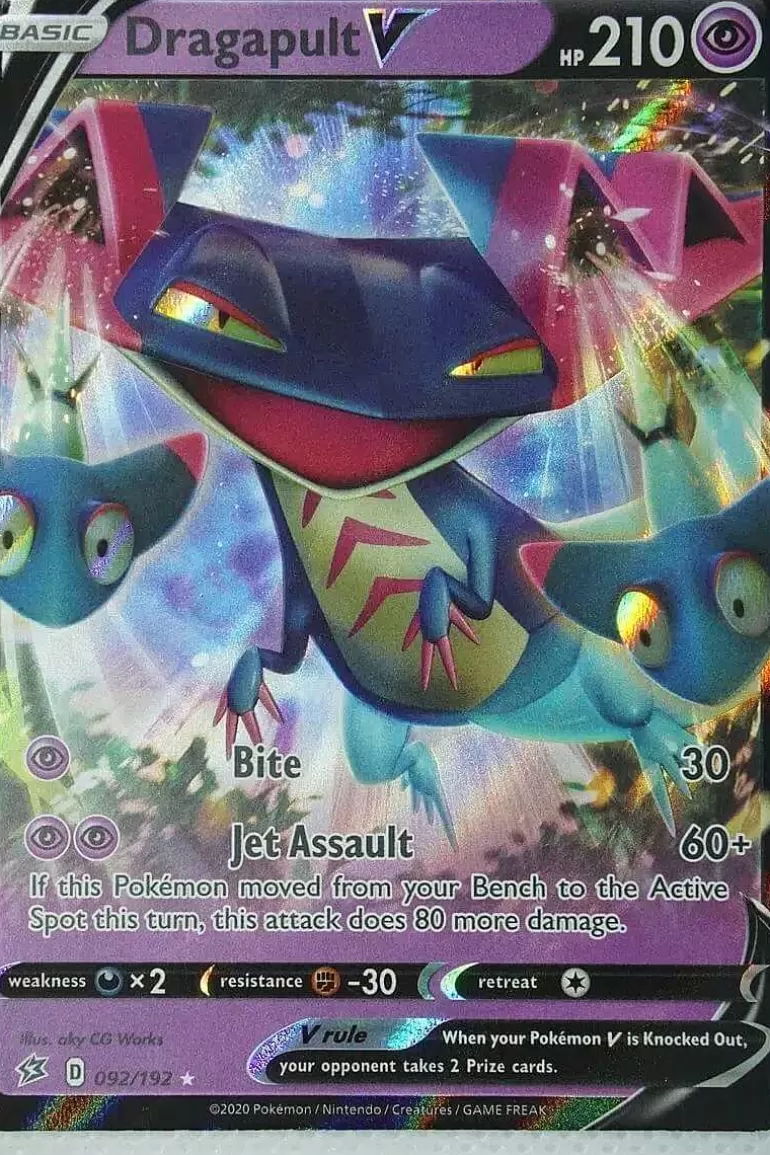 Pocket Monster Pokémon Kort-Dragapult V 92/192